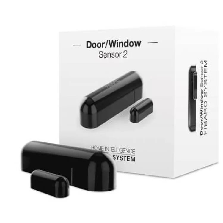 Розумний датчик відкривання Fibaro FGDW-002-3_ZW5 Door/Window Sensor 2 Z-Wave 3V ER14250 (чорний) ціна 1 100грн - фотографія 2