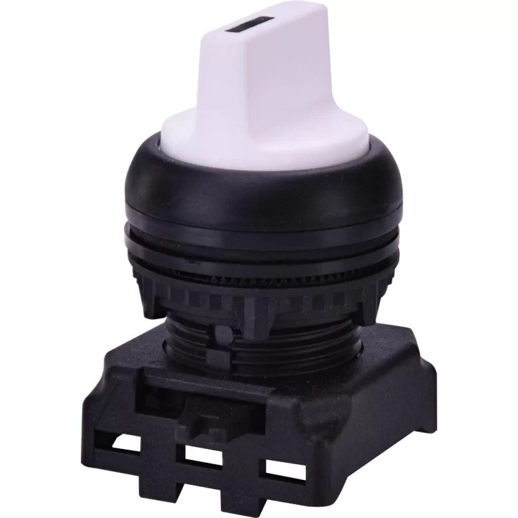 Двохпозиційний поворотний вимикач ETI 004771323 EGS2-N90-W з фіксацією 0-1 90° (білий)