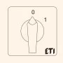 Кулачковий перемикач ETI 004773009 CS 16 91 U (2p «0-1» 16A)