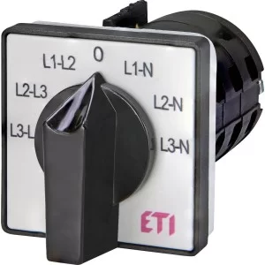 Кулачковий перемикач ETI 004773090 CS 25 66 U (фазної/лінійної напруги 25A)