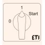 Кулачковий перемикач ETI 004773130 CS 40 15 U («0-1-Start» 40A)
