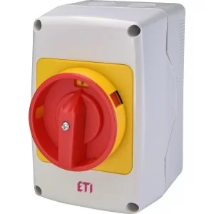 Кулачковый переключатель в корпусе ETI 004773181 CS 40 10 PNGLK (3p «0-1» IP65 40A блок)