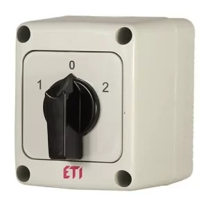 Кулачковый переключатель в корпусе ETI 004773197 CS 25 53 PN (3p «1-0-2» IP65 25A)