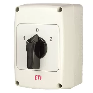 Кулачковый переключатель в корпусе ETI 004773199 CS 40 53 PN2 (3p «1-0-2» IP65 40A)