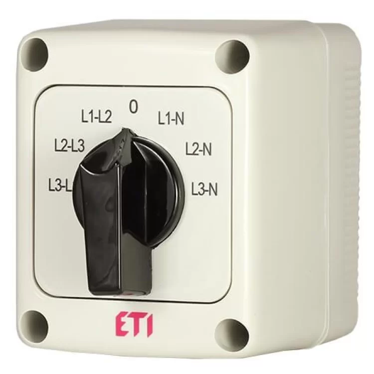 Кулачковий перемикач в корпусі ETI 004773201 CS 16 66 PN (фазної/лінійної напруги IP65 16A)
