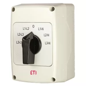 Кулачковый переключатель в корпусе ETI 004773203 CS 32 66 PNG (фазного/линейного напряжения IP65 32A)