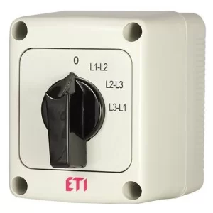 Кулачковый переключатель в корпусе ETI 004773204 CS 10 67 PN (фазного напряжения IP65 10A)