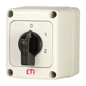Кулачковый переключатель в корпусе ETI 004773211 CS 10 135 PN (3p «0-1-2» IP65 10A)