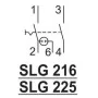 Выключатель с индикатором ETI 760222108 SLG 225 2p 25A (1-0)