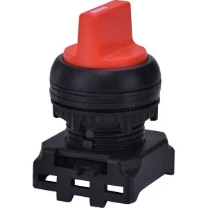 Двопозиційний поворотний вимикач ETI 004771300 EGS2-N-R з фіксацією 0-1 45° (червоний)