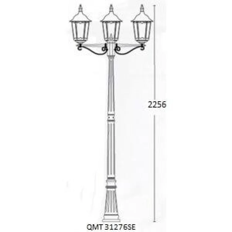 Парковий світильник Lusterlicht QMT 31276SЕ Dallas II ціна 9 126грн - фотографія 2