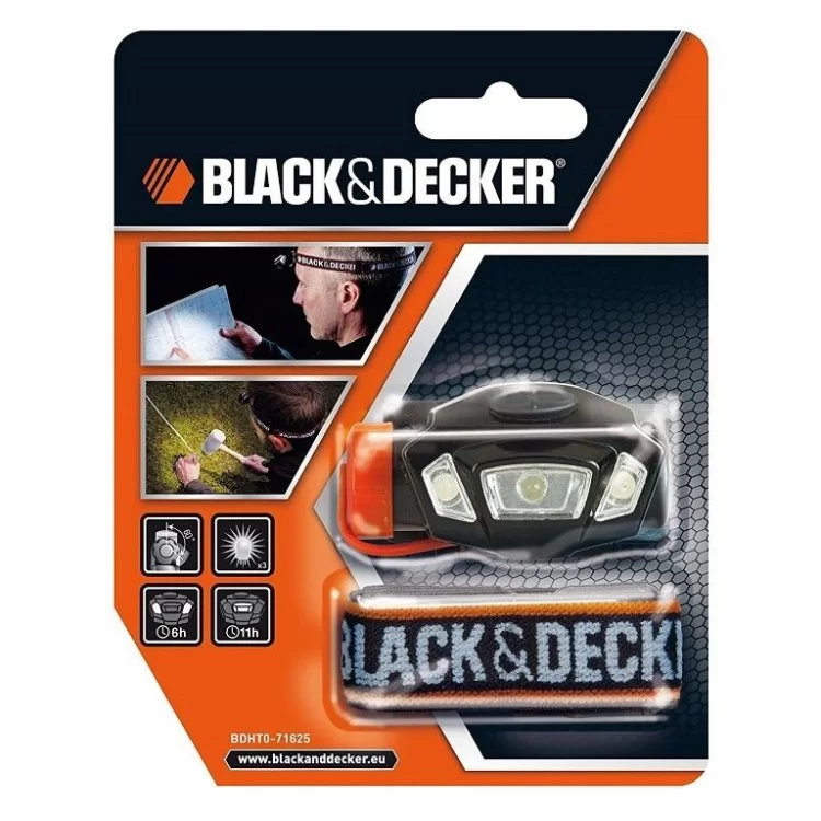 в продаже Налобный фонарь Black&Decker BDHT0-71625 - фото 3