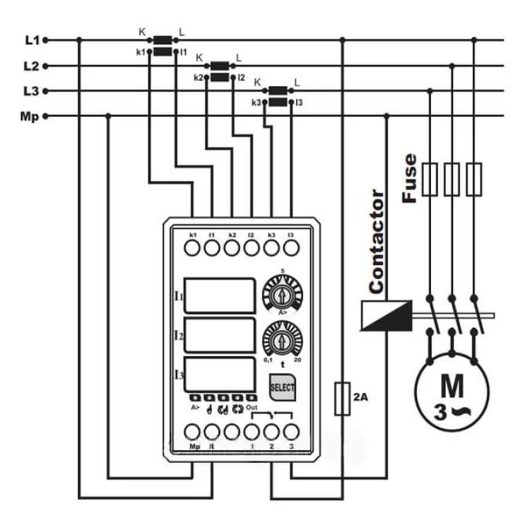 Реле контролю струму з індикацією FSD-01 ціна 569грн - фотографія 2