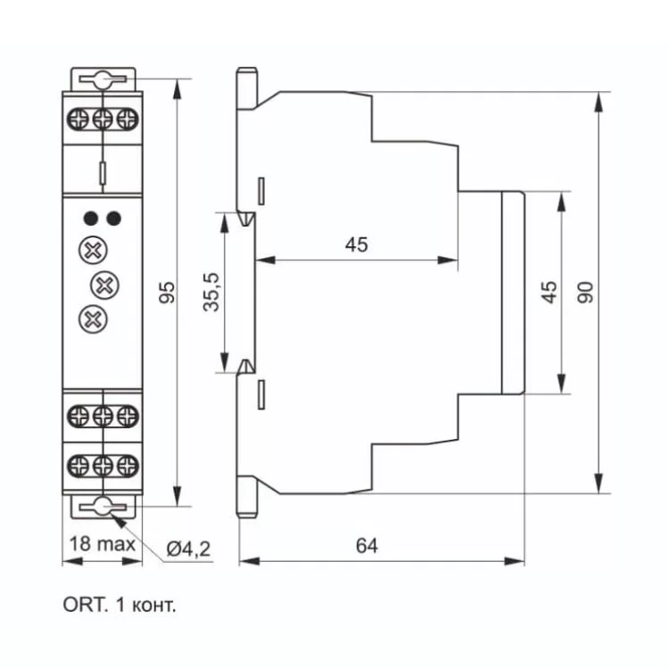 Реле циклічне IEK ORT 1 контакт 12-240В AC/DC відгуки - зображення 5