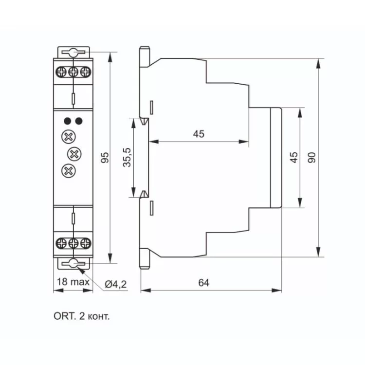 Реле циклічне IEK ORT 2 контакти 12-240В AC/DC відгуки - зображення 5