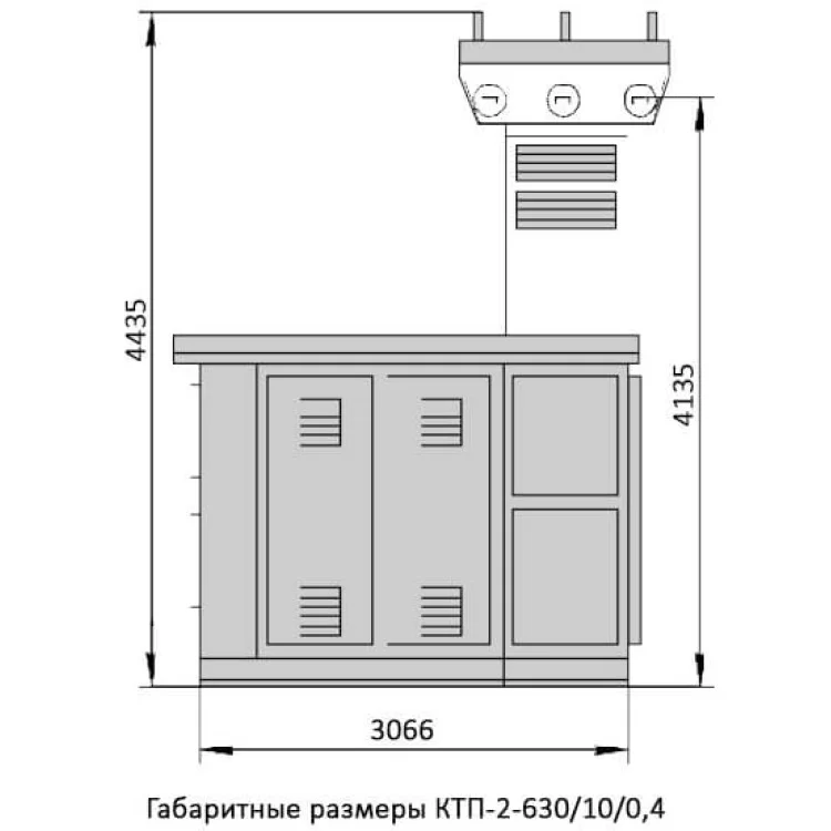 Проходная трансформаторная подстанция КТП2-630/10(6)/0,4 цена 49 995грн - фотография 2