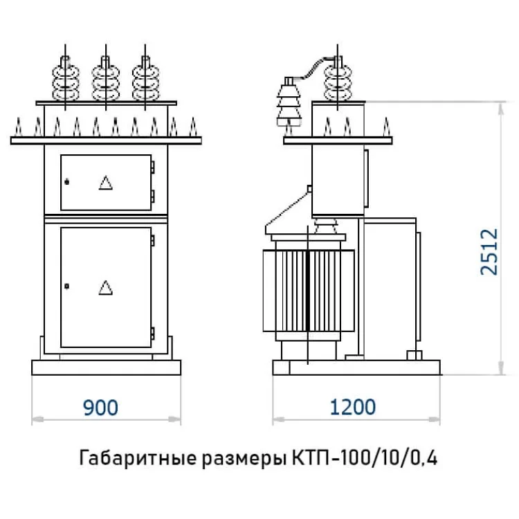Мачтовая трансформаторная подстанция КТПм-100/10(6)/0,4 цена 49 995грн - фотография 2