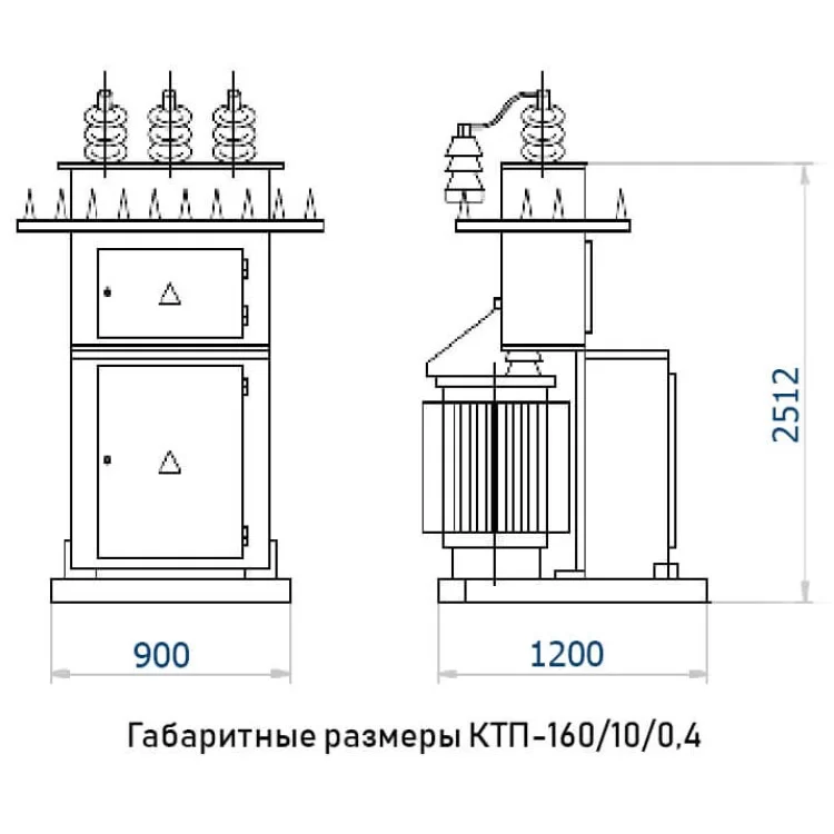 Мачтовая трансформаторная подстанция КТПм-160/10(6)/0,4 цена 49 995грн - фотография 2