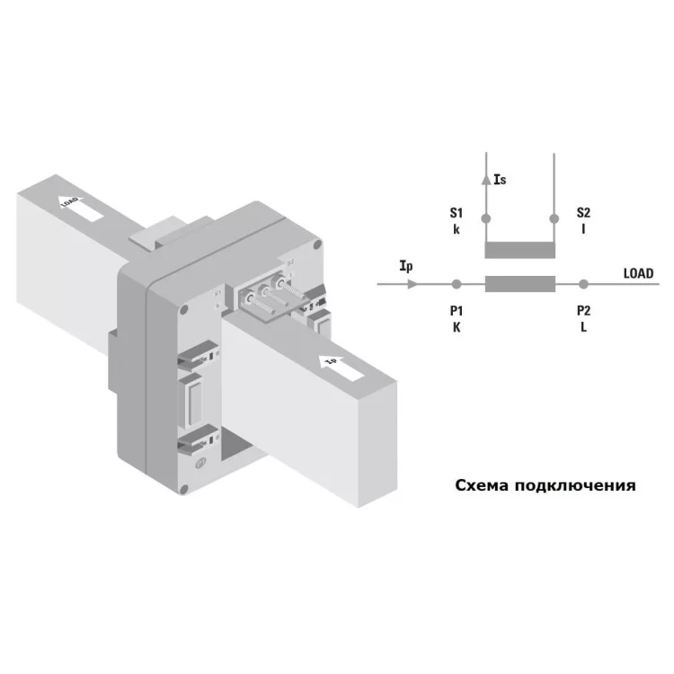 Трансформатор вимірювальний TAS102B 2500/5А 54x102мм (102x54мм) бічне підключення (кл.0,5=25ВА) IME ціна 4 075грн - фотографія 2