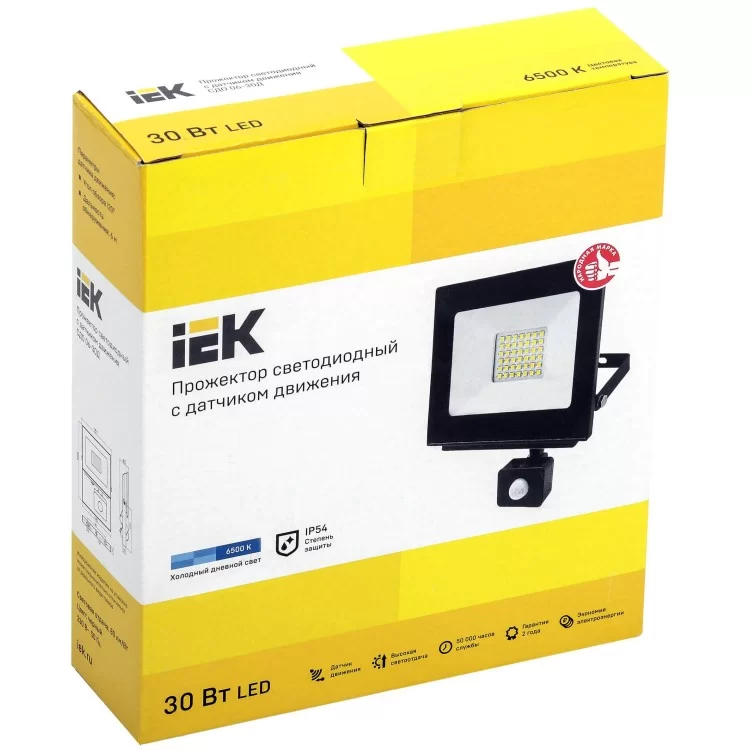 Світлодіодний прожектор IEK СДО 06-30Д з ДД IP54 ціна 699грн - фотографія 2