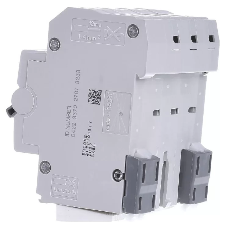 в продажу Диференційний автоматичний вимикач Hager ADZ366D, C16А, 30мА - фото 3