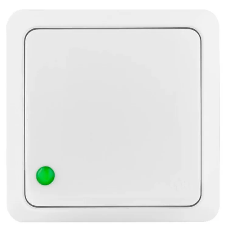 1-клавішний вимикач Elektro-Plast Berg 3710-00 (білий) ціна 84грн - фотографія 2