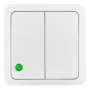 Двухклавішний вимикач Elektro-Plast Berg 3711-00 (білий)
