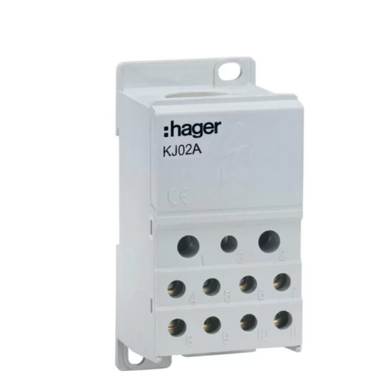 Блок разветвительный Hager 250A (вход 1х95мм2; выход 2х25х16мм2+4х10мм2)