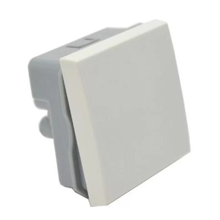 Одноклавишный выключатель IEK ВКО-21-00-П на 2 модуля (CKK-40D-VO2-K01) цена 94грн - фотография 2