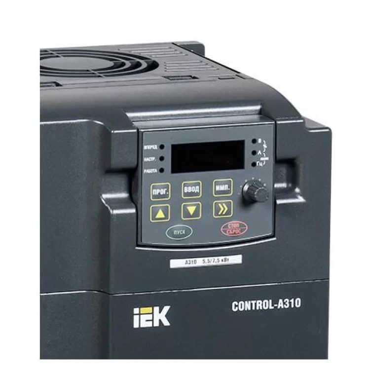 Преобразователь частоты IEK CONTROL-A310 380В 3Ф 5,5-7,5 кВт 13-17A (CNT-A310D33V055-075TEZ) цена 16 157грн - фотография 2