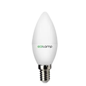 Лампа Ecolamp C37 6Вт 600Лм 4100К E14