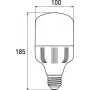 Світлодіодна лампа Euroelectric Plastic 30Вт E27 4000K