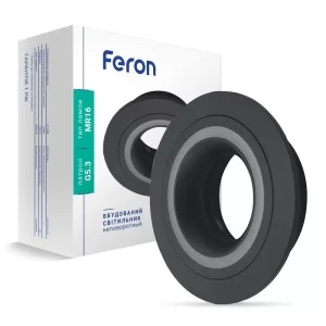 Встраиваемый неповоротный светильник Feron DL6130 черный