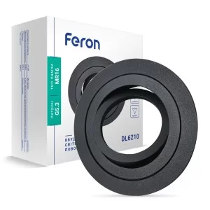 Встраиваемый поворотный светильник Feron DL6210 черный