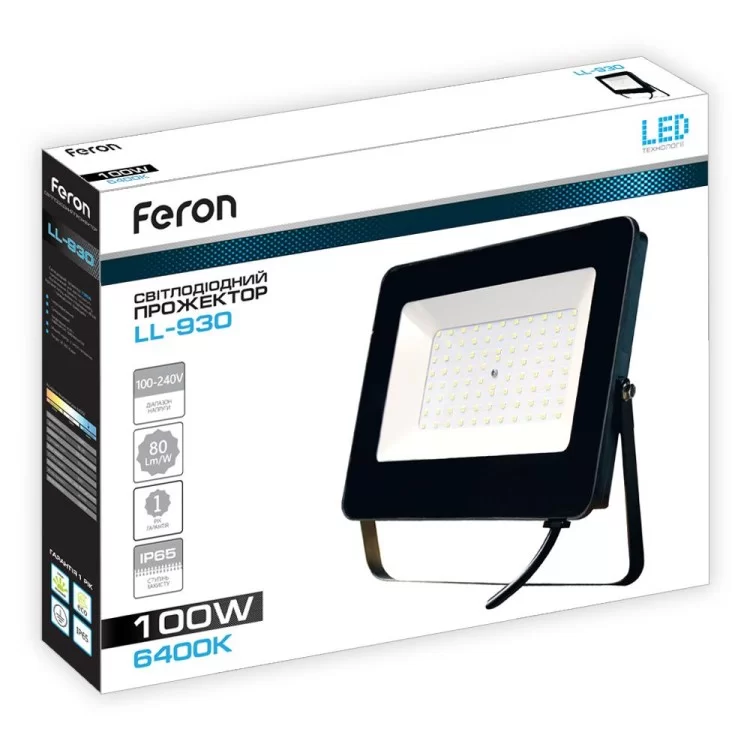 Светодиодный прожектор Feron LL-930 100W отзывы - изображение 5