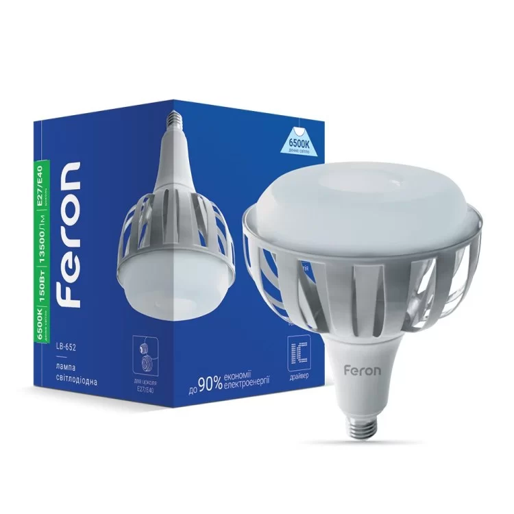 Світлодіодна лампа Feron LB-652 150W Е27-E40 6500K
