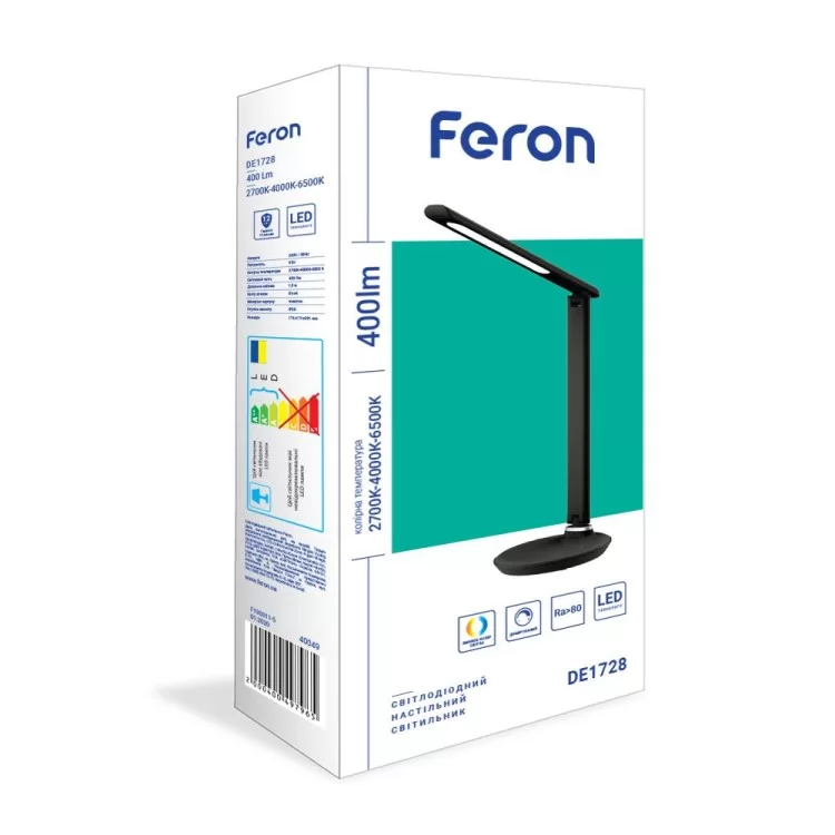 Настільний світлодіодний світильник Feron DE1728 інструкція - картинка 6