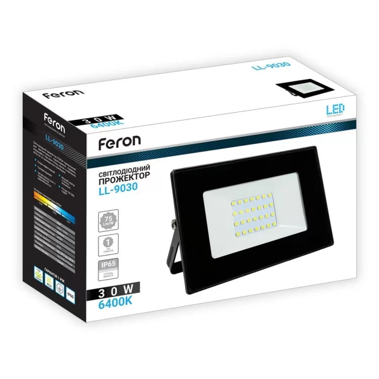 Светодиодный прожектор Feron LL-9030 30W отзывы - изображение 5
