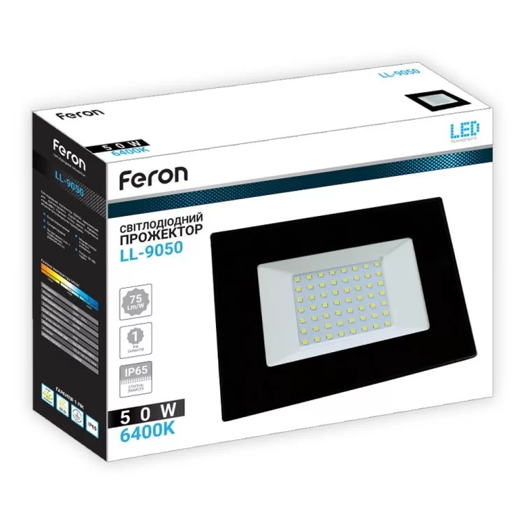 продаємо Світлодіодний прожектор Feron LL-9050 50W в Україні - фото 4