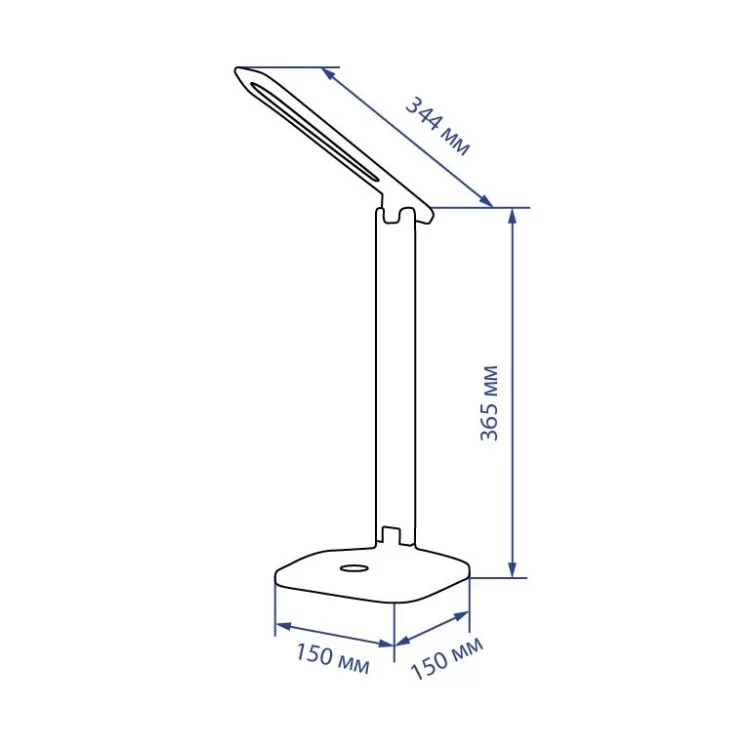 Настольный светодиодный светильник Feron DE1733 белый характеристики - фотография 7