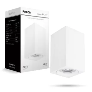 Накладной неповоротный светильник Feron ML307 белый