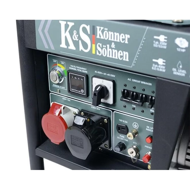 Генератор KS 9000 HDE-1/3 ATSR, Könner&Söhnen 6,8кВт отзывы - изображение 5