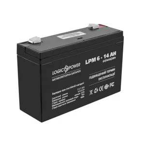 Акумулятор LogicPower AGM LPM 6-14 AH 6В