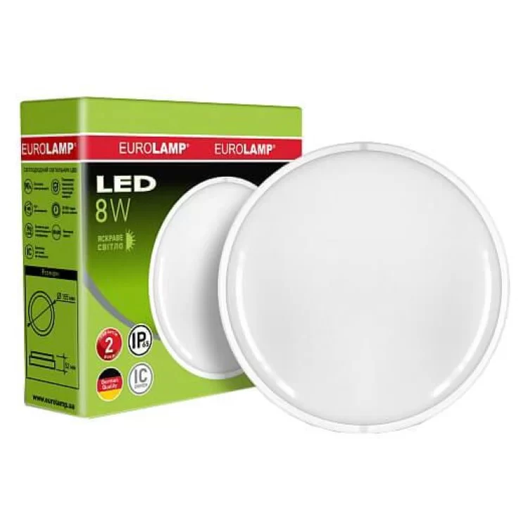 в продаже Круглый накладной светильник Eurolamp LED-NLR-08/55 (P) 8Вт 5500К - фото 3