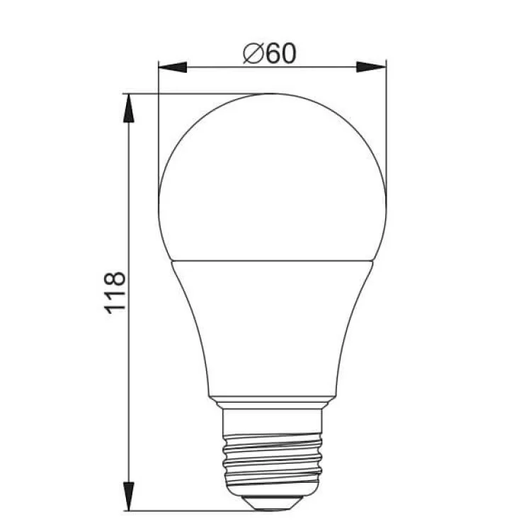 LED лампа IEK LLA-A60-20-230-30-E27 Alfa A60 20Вт 3000К Е27 1800Лм ціна 88грн - фотографія 2