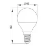 Лампа светодиодная IEK LLA-G45-6-230-30-E14 Alfa G45 6Вт 3000К Е14 540Лм