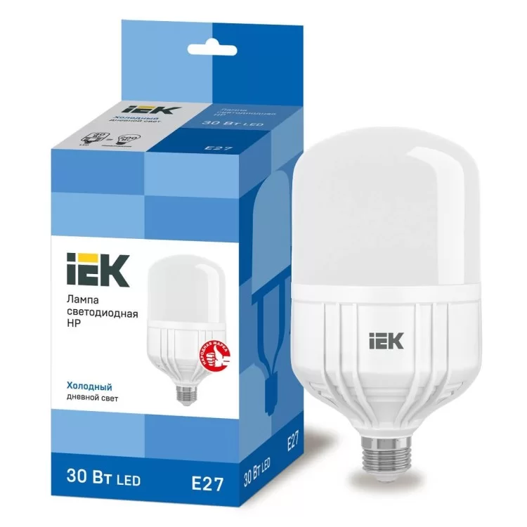 Світлодіодна лампа IEK HP 30Вт 2700Лм 6500К ціна 213грн - фотографія 2