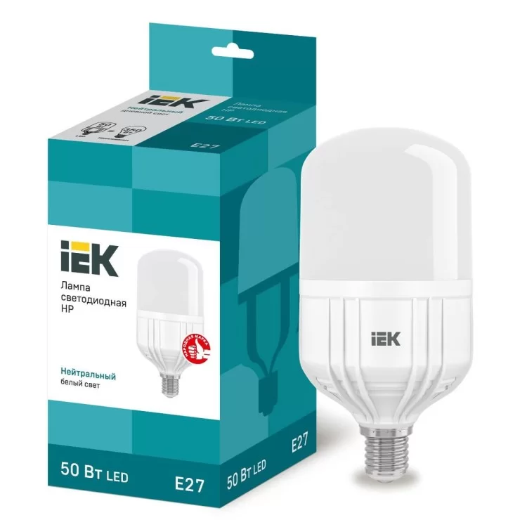 Світлодіодна лампа IEK HP 50Вт 4500Лм 4000К ціна 445грн - фотографія 2