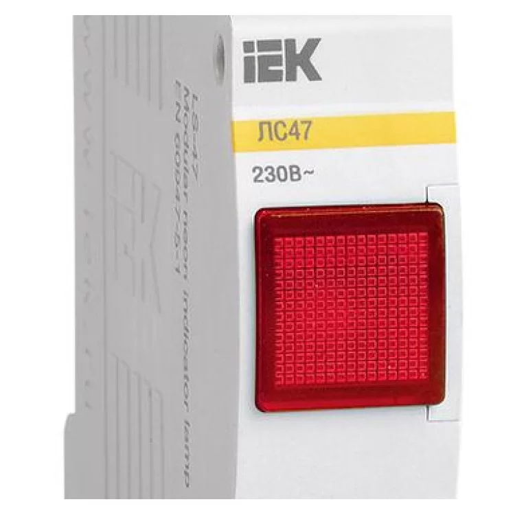 Сигнальна лампа ЛС-47 червона неон, IEK ціна 56грн - фотографія 2