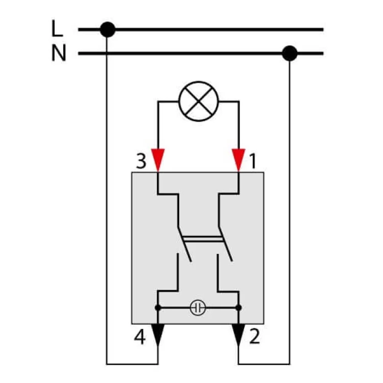 Одноклавишный двухполюсный механизм выключателя Schneider Electric Aquadesign MTN3102-0000 цена 1 638грн - фотография 2